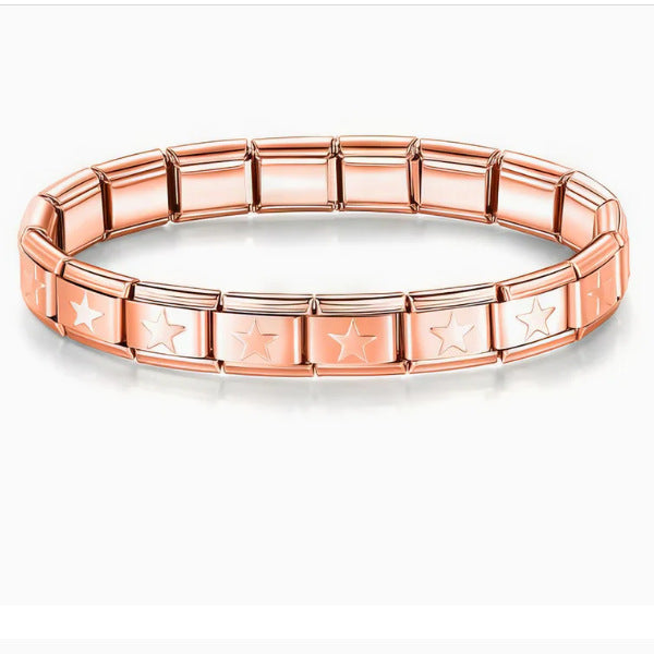 Fashion Personalized Stainless Steel Bracelet – Removable Electroplated Unisex Jewelry