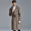 knee Herringbone Coat For Mens