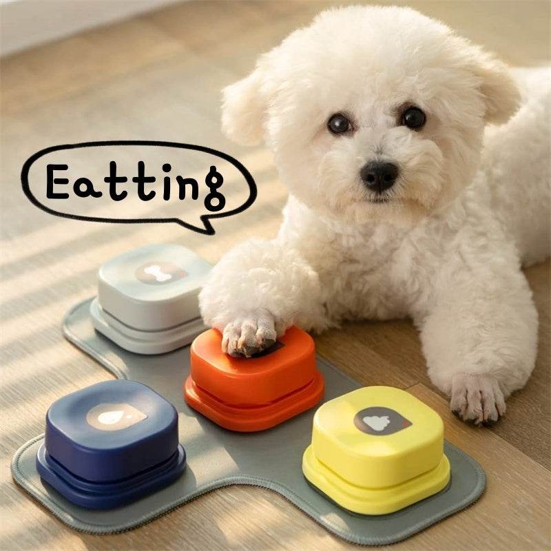 interactive dog training buttons – Recordable Talking Buttons for Dog Communication & Pet Training