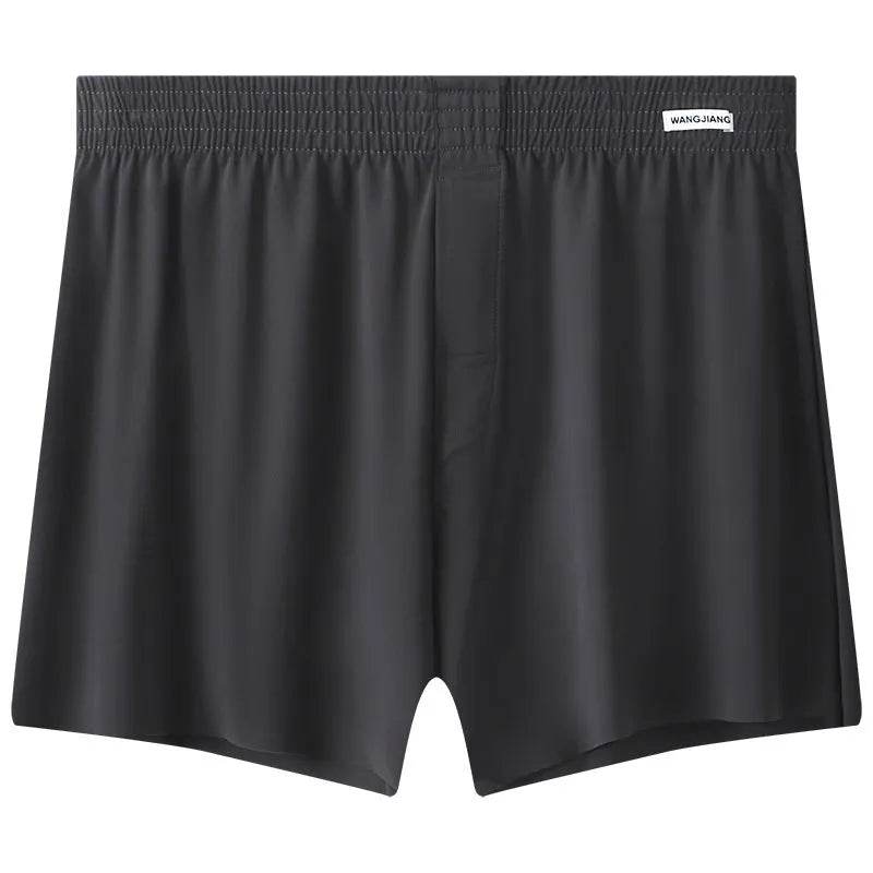 Men's Ice Silk Underwear Plus Size Loose Boxer Mid Waist