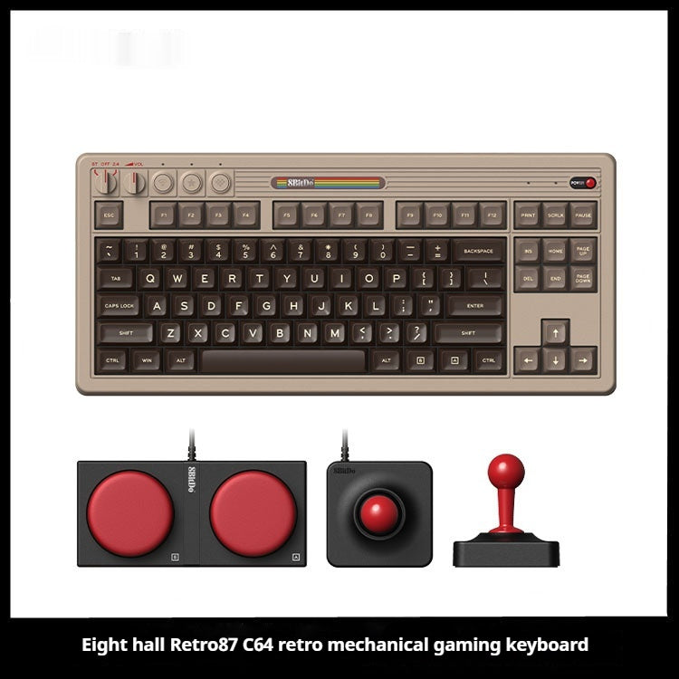 Retro Mechanical Gaming Keyboard – Wireless Bluetooth & 2.4G | RGB Backlit | Windows & Android