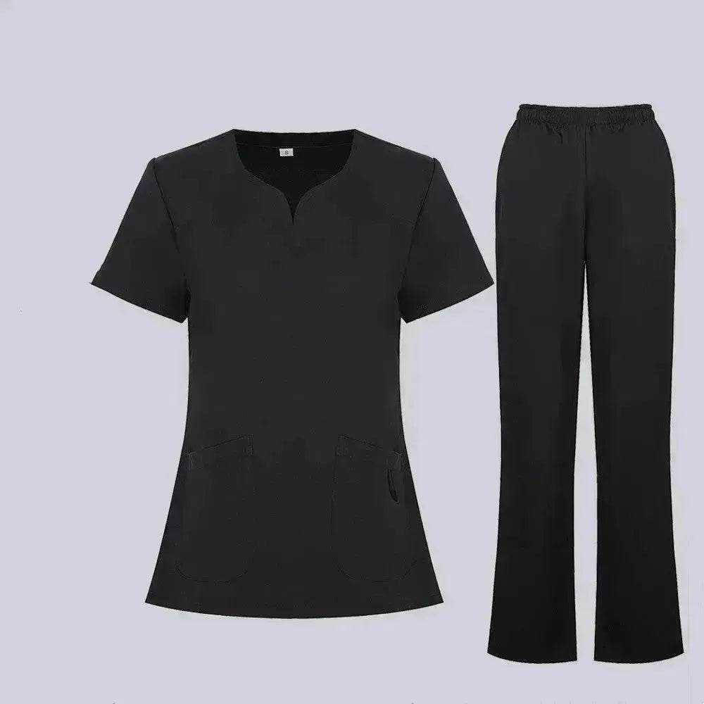 Women Nurse Uniform Female - Hospital Nurse Costume - V Neck Top Pants Set