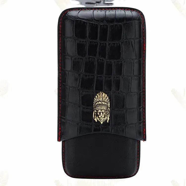 Portable Luxury Cubinski Gothic Moisturizing Leather Cigar Case