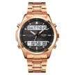 Multifunctional Men's Steel Strap Watch Double Display Sports
