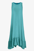 Women's Knit Woven Combo Dress