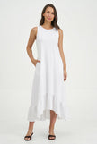Women's Knit Woven Combo Dress