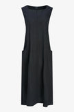 Women's Knit Woven Combo Dress