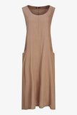 Women's Knit Woven Combo Dress