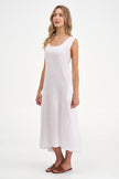 Women's Knit Woven Combo Dress