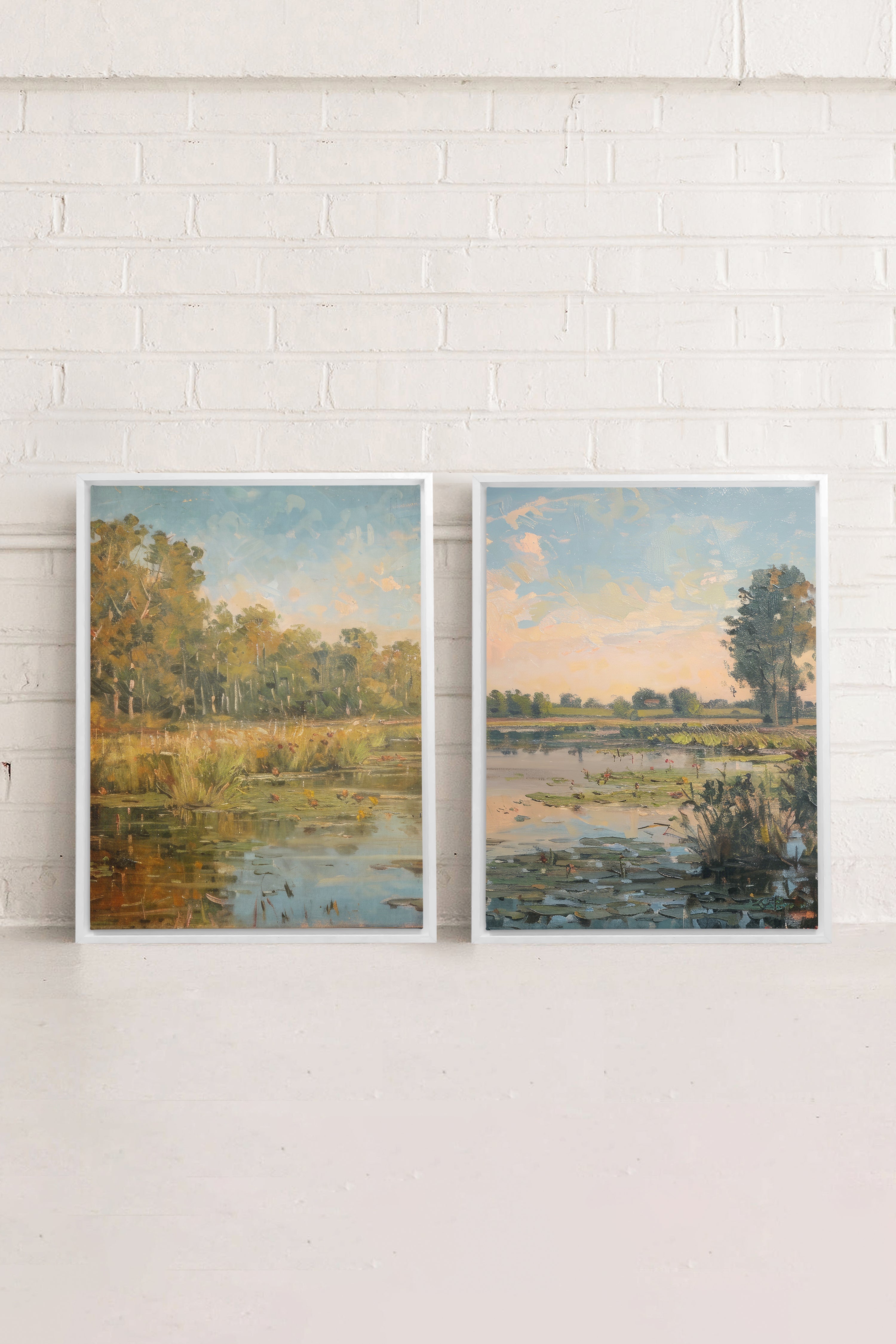 COMBINAISON CROATIAN WATERS (2 Oeuvres sur toile étirée)