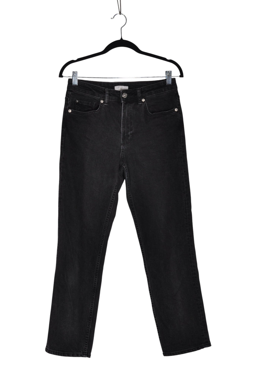 H&M Women Straight-Legged Jeans Regular fit in Black - 4