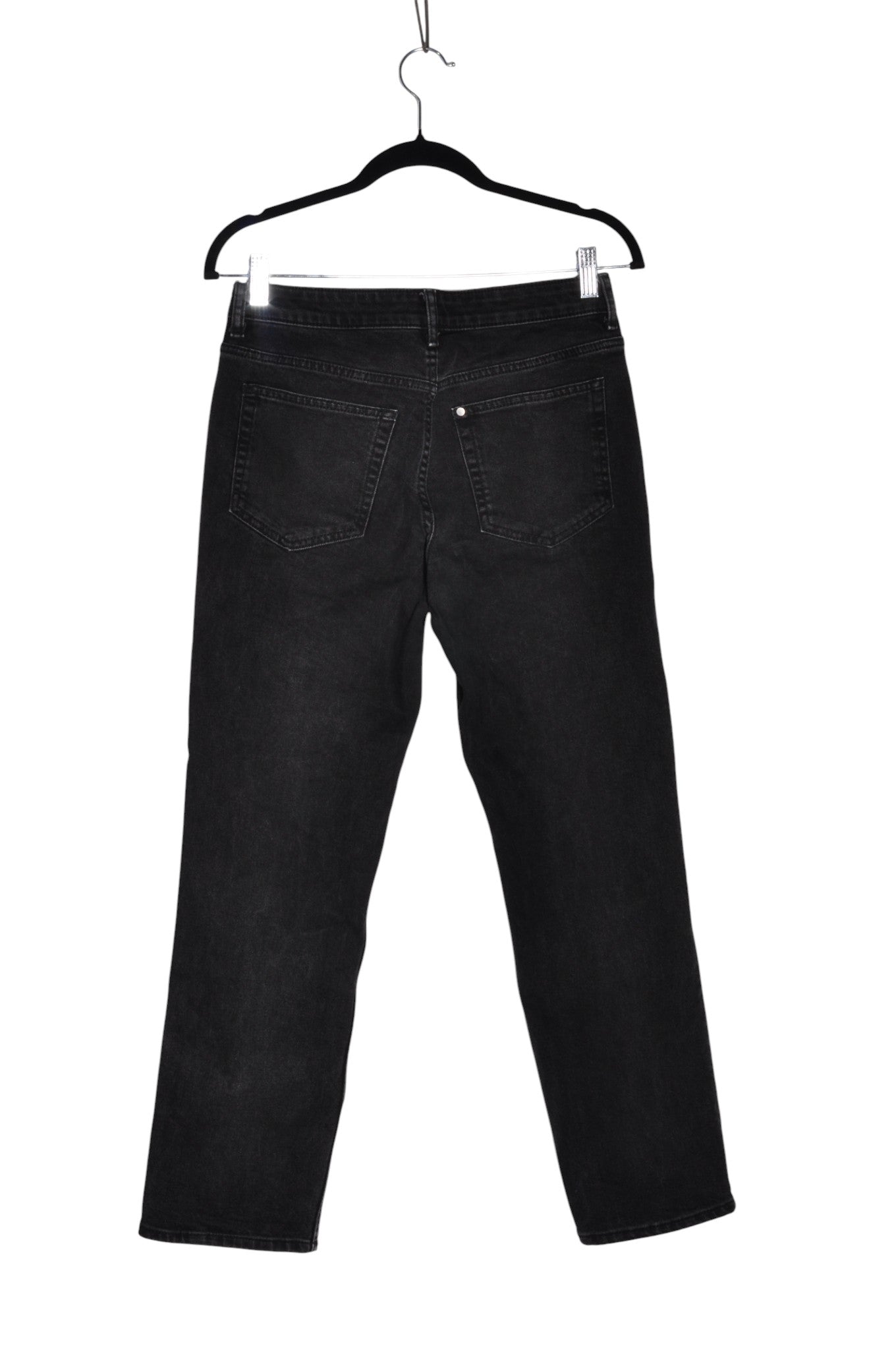 H&M Women Straight-Legged Jeans Regular fit in Black - 4