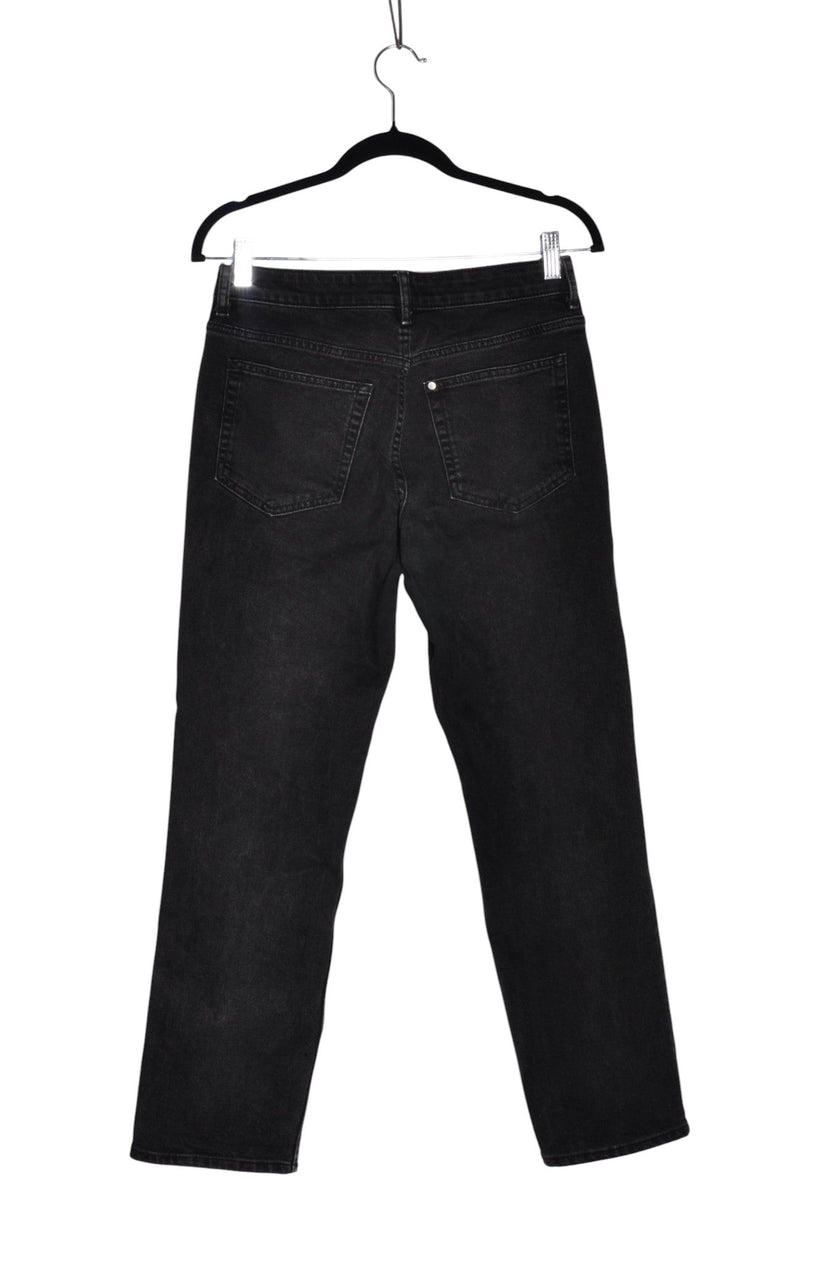 H&M Women Straight-Legged Jeans Regular fit in Black - 4