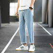 Men Casual pants Denim Jeans trousers, wide-leg pants