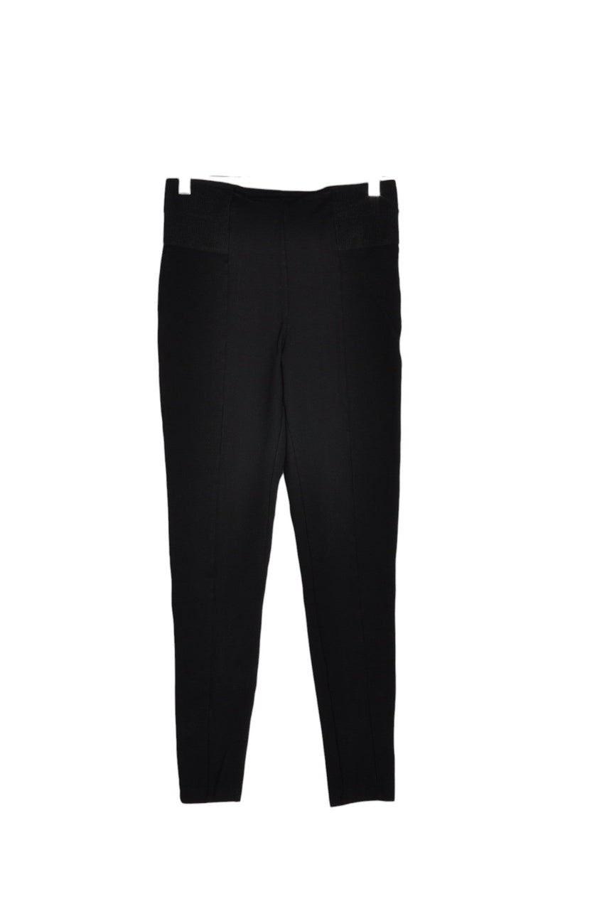 ZARA Women Work Pants Regular fit in Black - S