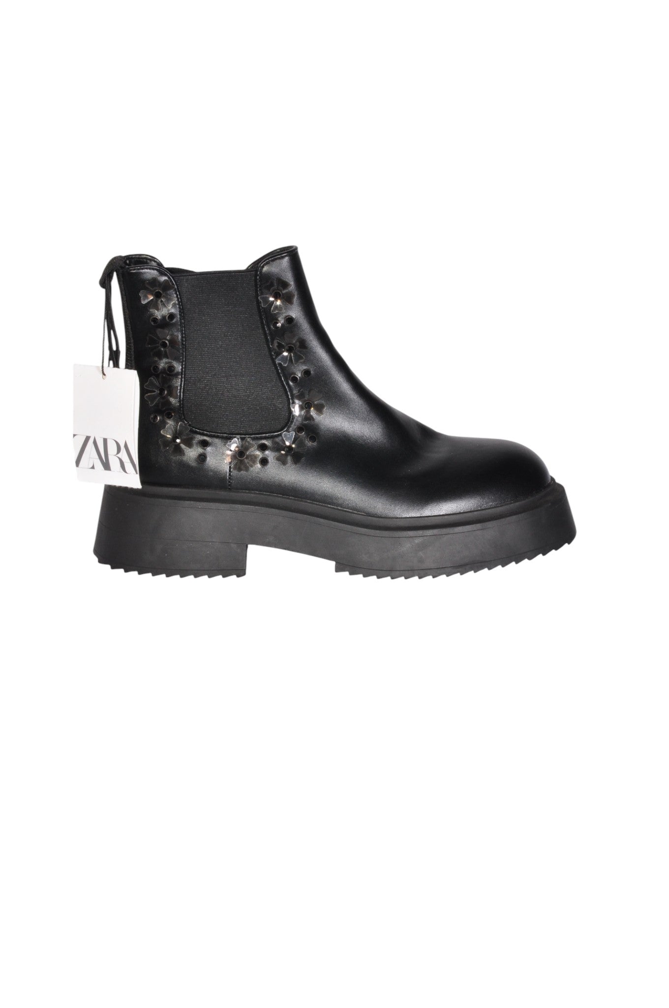 ZARA Women Boots Regular fit in Black - 39