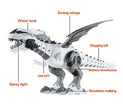 Intelligent Robot Toy Dinosaur with Spray Mist, Sound & Light