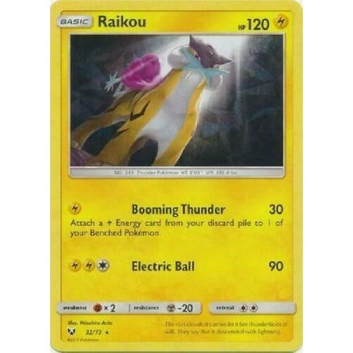 Raikou - 32/73 (Let's Play, Pikachu!) (Cracked Ice Holo) (032/073) (PR)