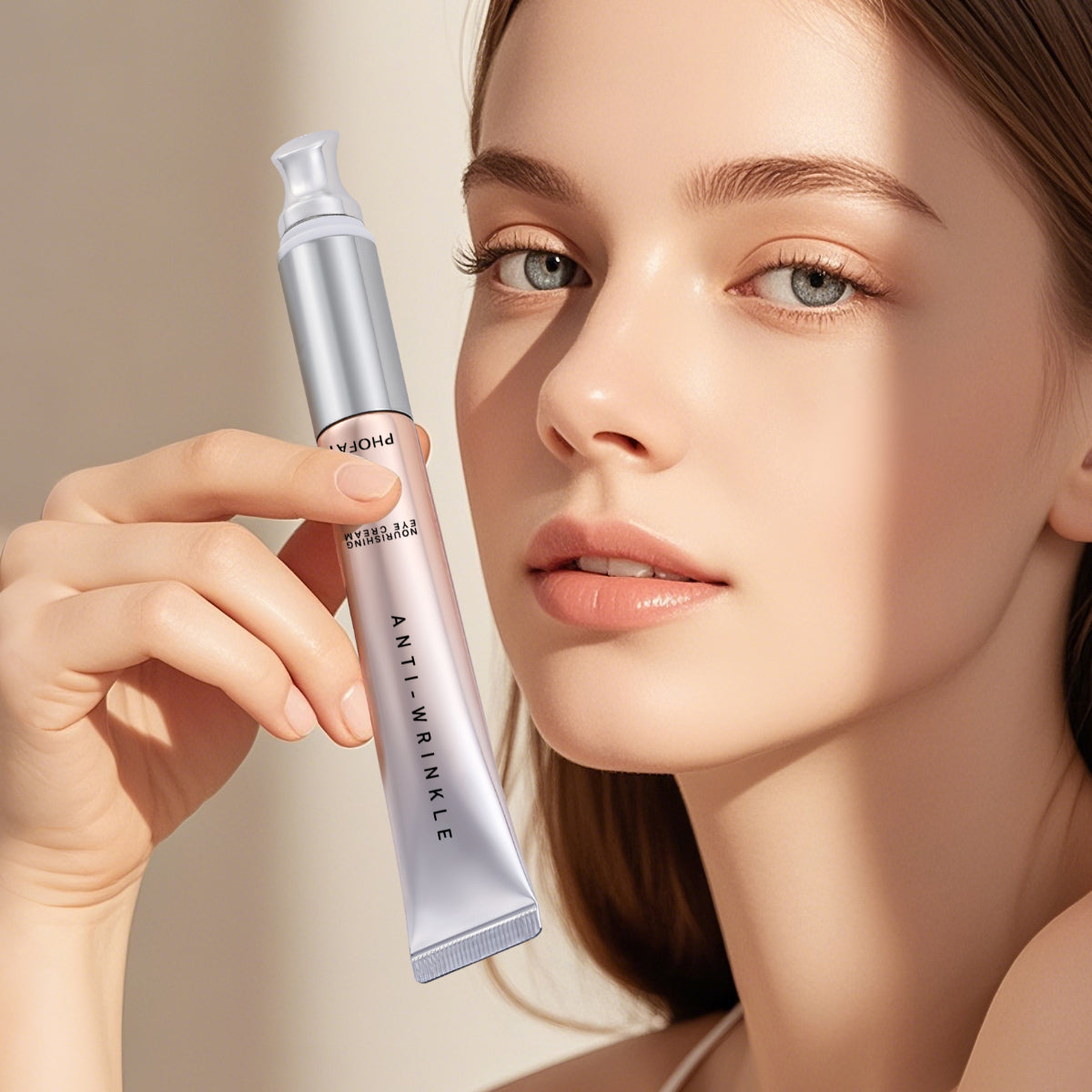 PHOFAY Anti-Wrinkle Moisturizing Eye Cream with Massage Head – 14ML