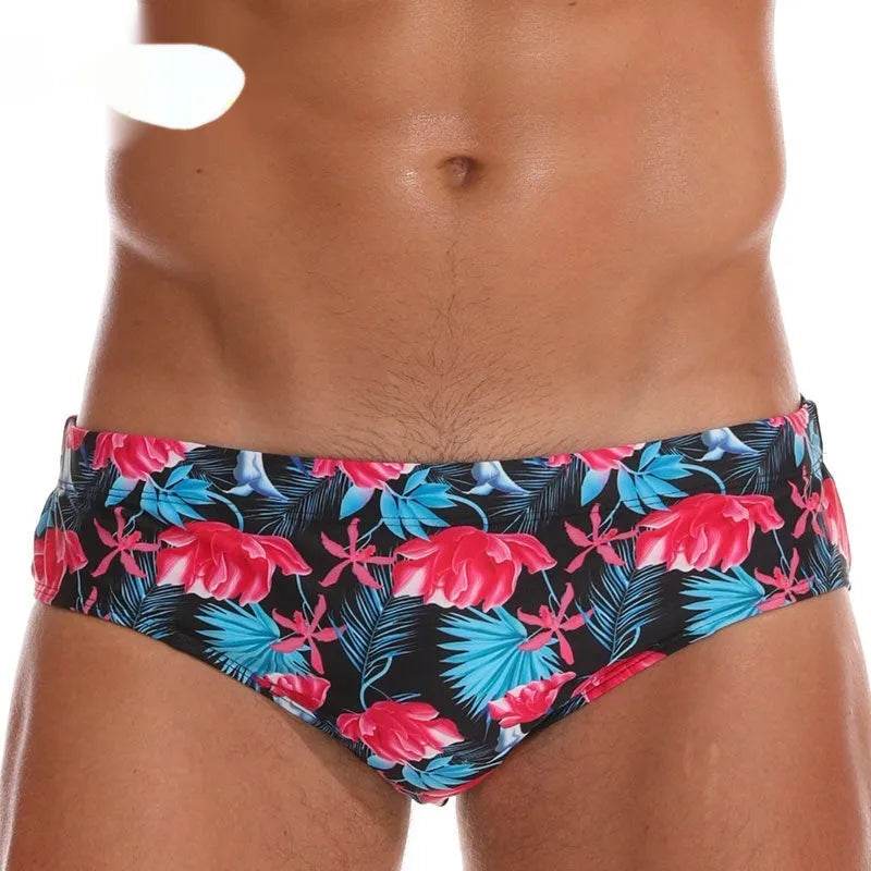 Solid Color Plus Size Swimming Trunks Briefs Shorts underwear