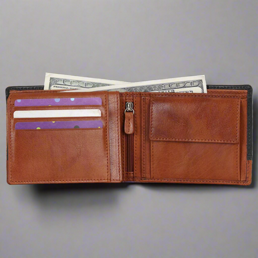 BOL Bi Fold Wallet Black/Brown