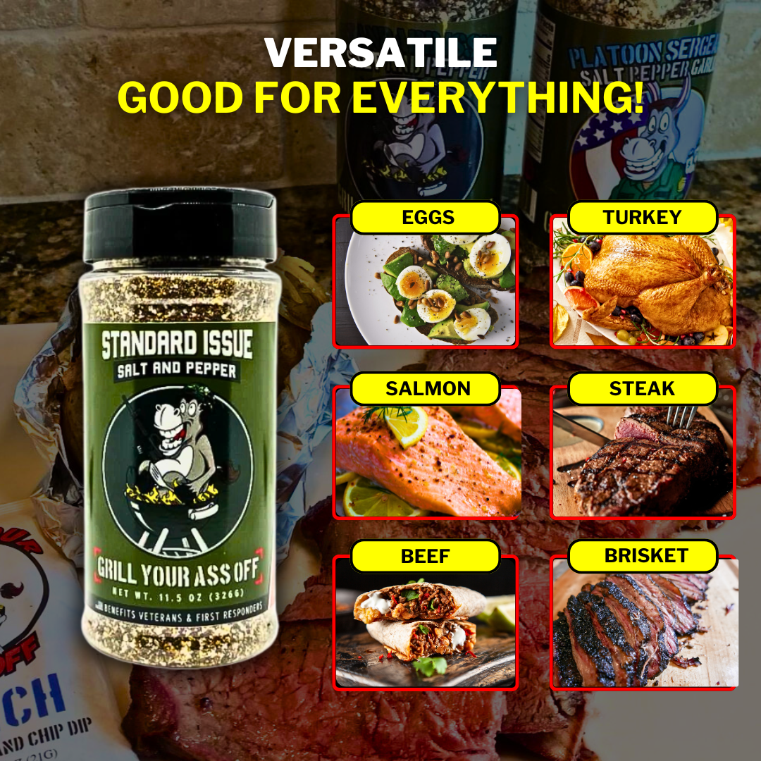Grill Your Ass Off - Standard Issue Salt & Pepper Seasoning
