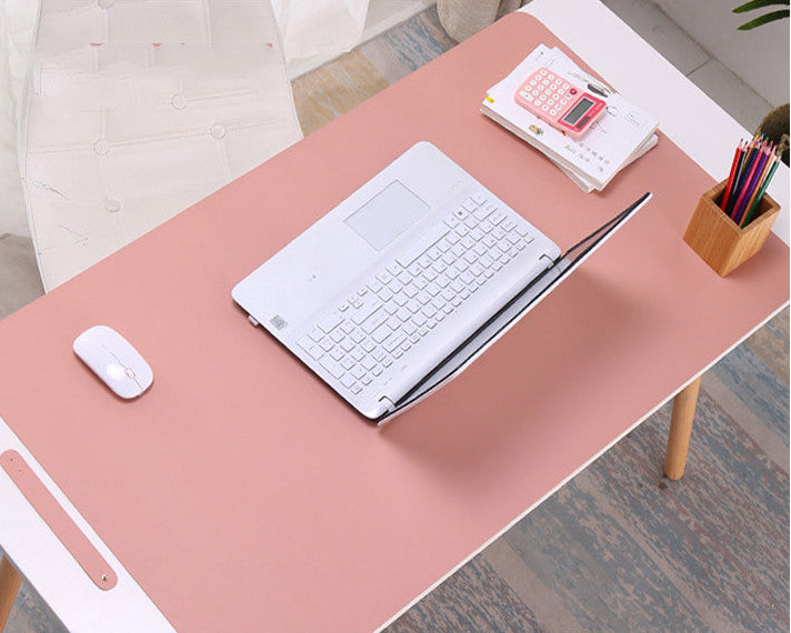Oversized Desk Pad & Mouse Pad – Dual-Colour PU Leather, Multiple Sizes & Colours