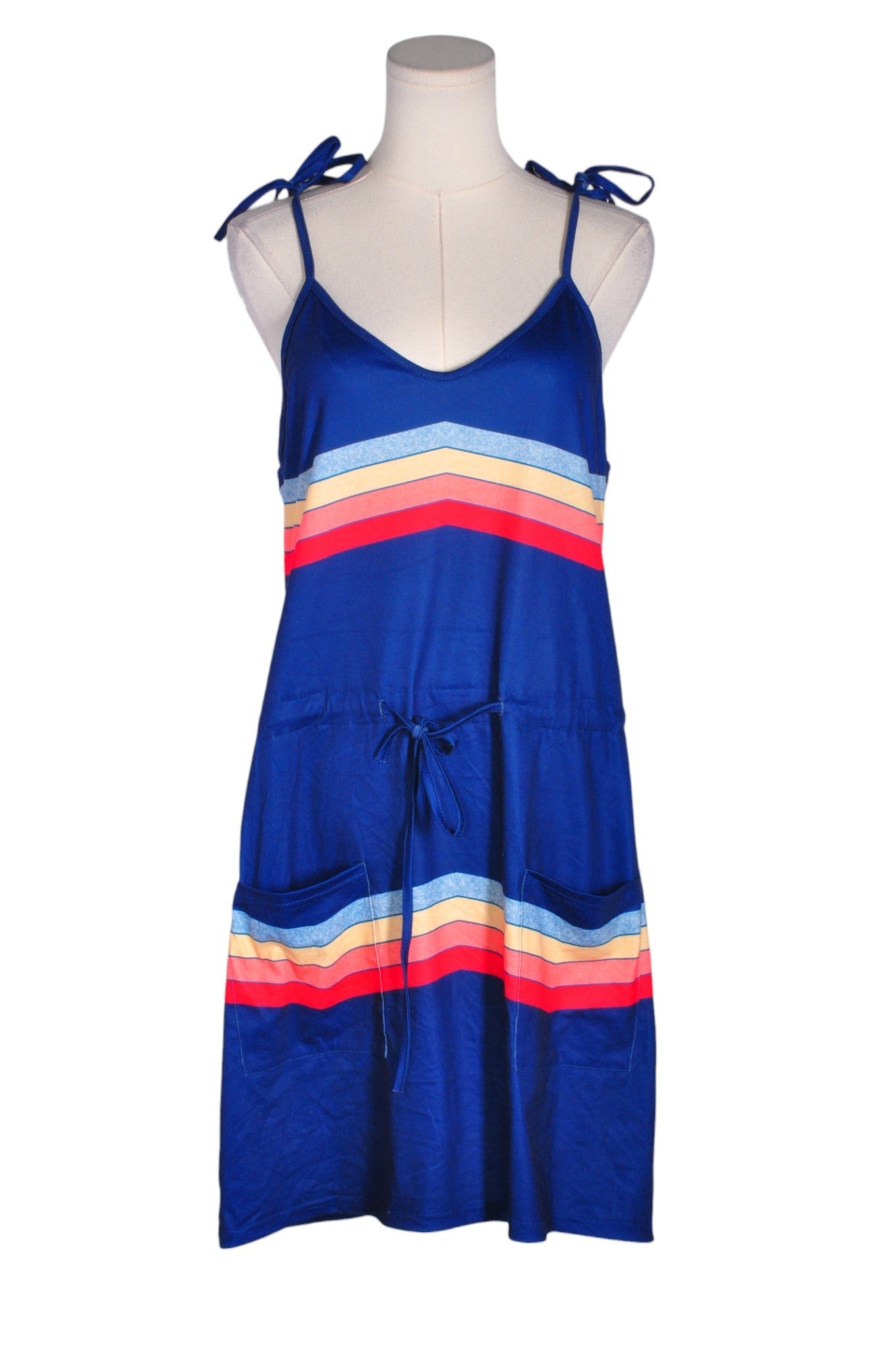 UNBRANDED Women A-Line Dresses Regular fit in Blue - M
