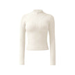 Long sleeve gym top for women Slim fit Half Zip Fitness Workout Top