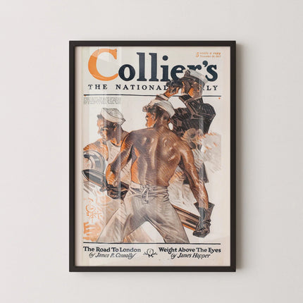 1917 Collier's Sailor Print: Edward Penfield LGBTQ+ Nautical Art