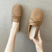Closed Toe Loafers Half Slippers Women Soft Bottom Heel Grandma Shoes Sandals Women