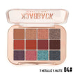 PHOFAY 12-Color Eyeshadow Palette – Matte & Shimmer Blendable Shades (4 Colour Sets)
