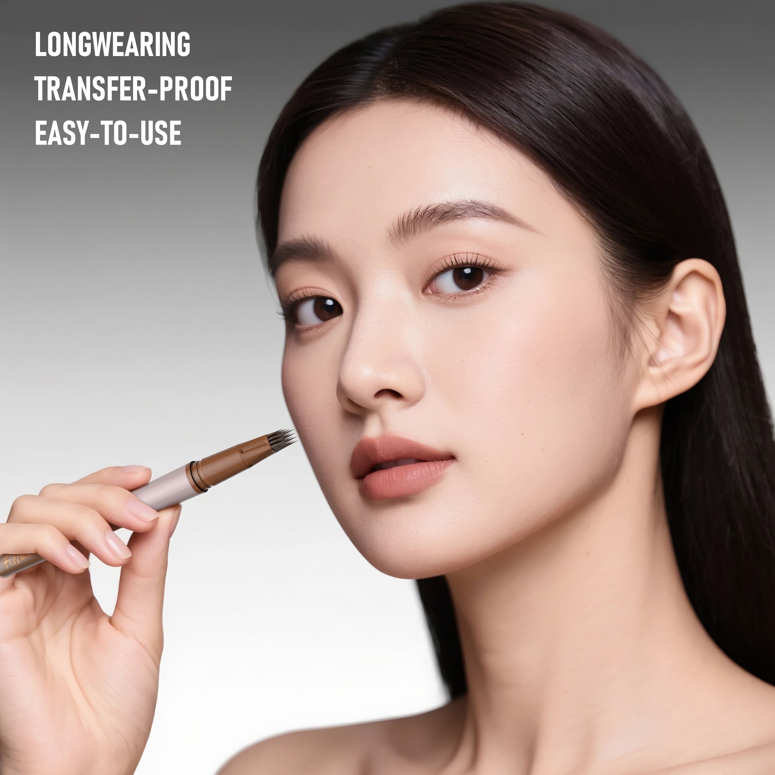 PHOFAY Waterproof Eyebrow Pencil – Natural Fill & Define, 4 Shades