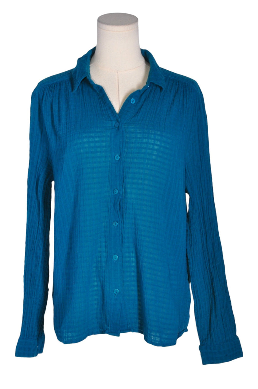 NORTHERN REFLECTIONS Women Button Down Tops Regular fit in Blue - L