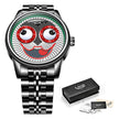 Unisex Chain Watch Mechanical Moon Phase Stainless Steel Dress Watch