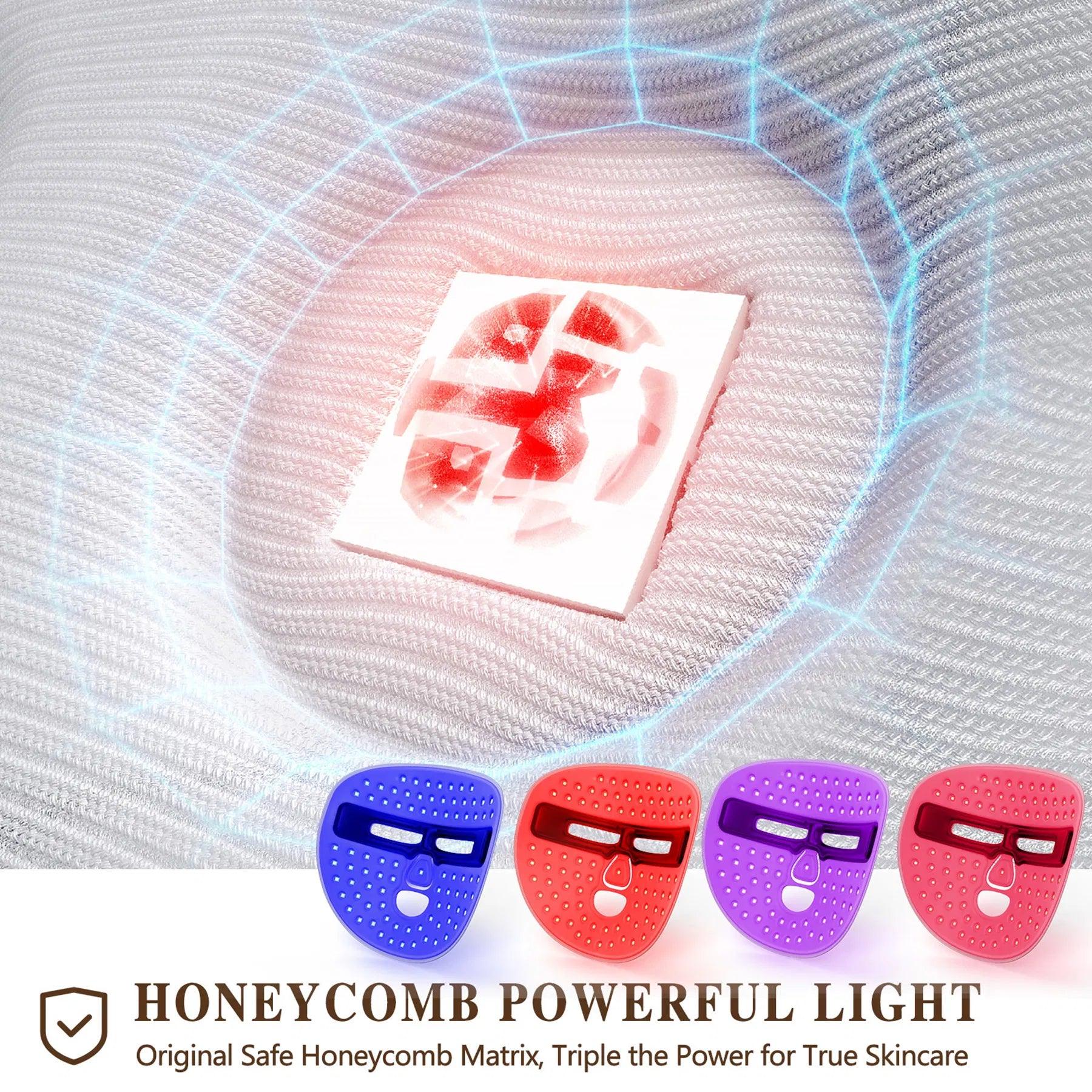 LED Red Light Therapy Face Mask 336 LEDs 3-Mode Wireless Skincare Mask