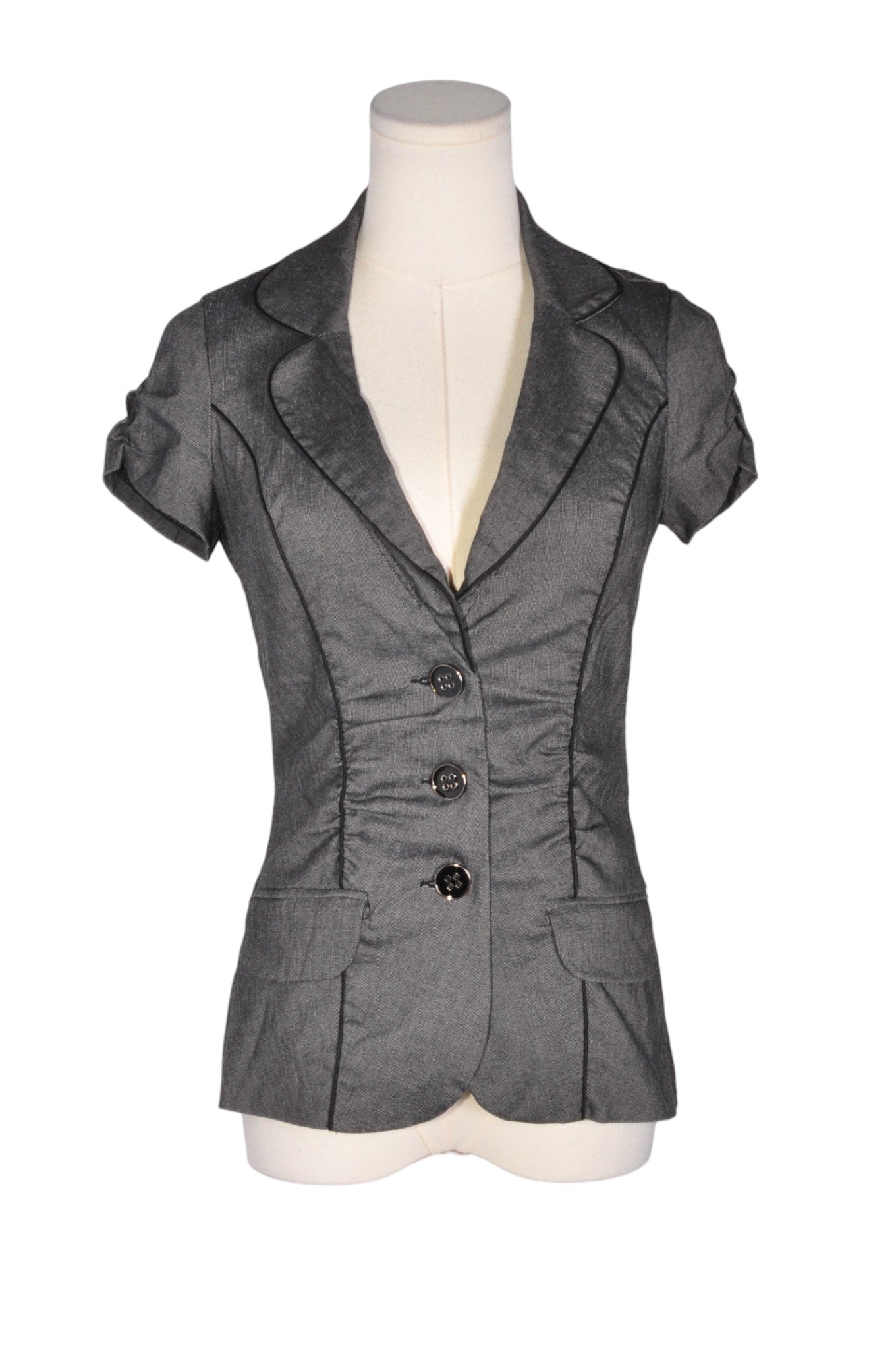 DYNAMITE Women Button Down Tops Regular fit in Gray - S