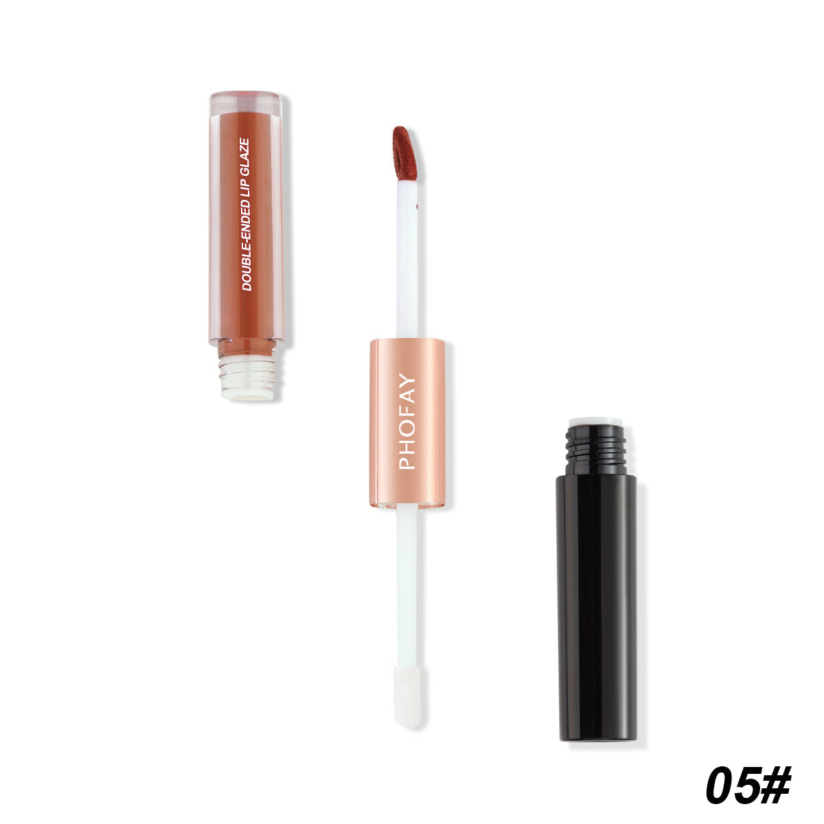 Double-Head Non-Stick Lip Gloss – 8 Shades + Full Set | Long-Lasting Colour