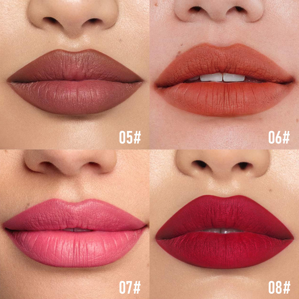 Double-Head Non-Stick Lip Gloss – 8 Shades + Full Set | Long-Lasting Colour