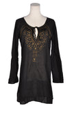CHAUDRY Women Drop Waist Dresses Regular fit in Black - M