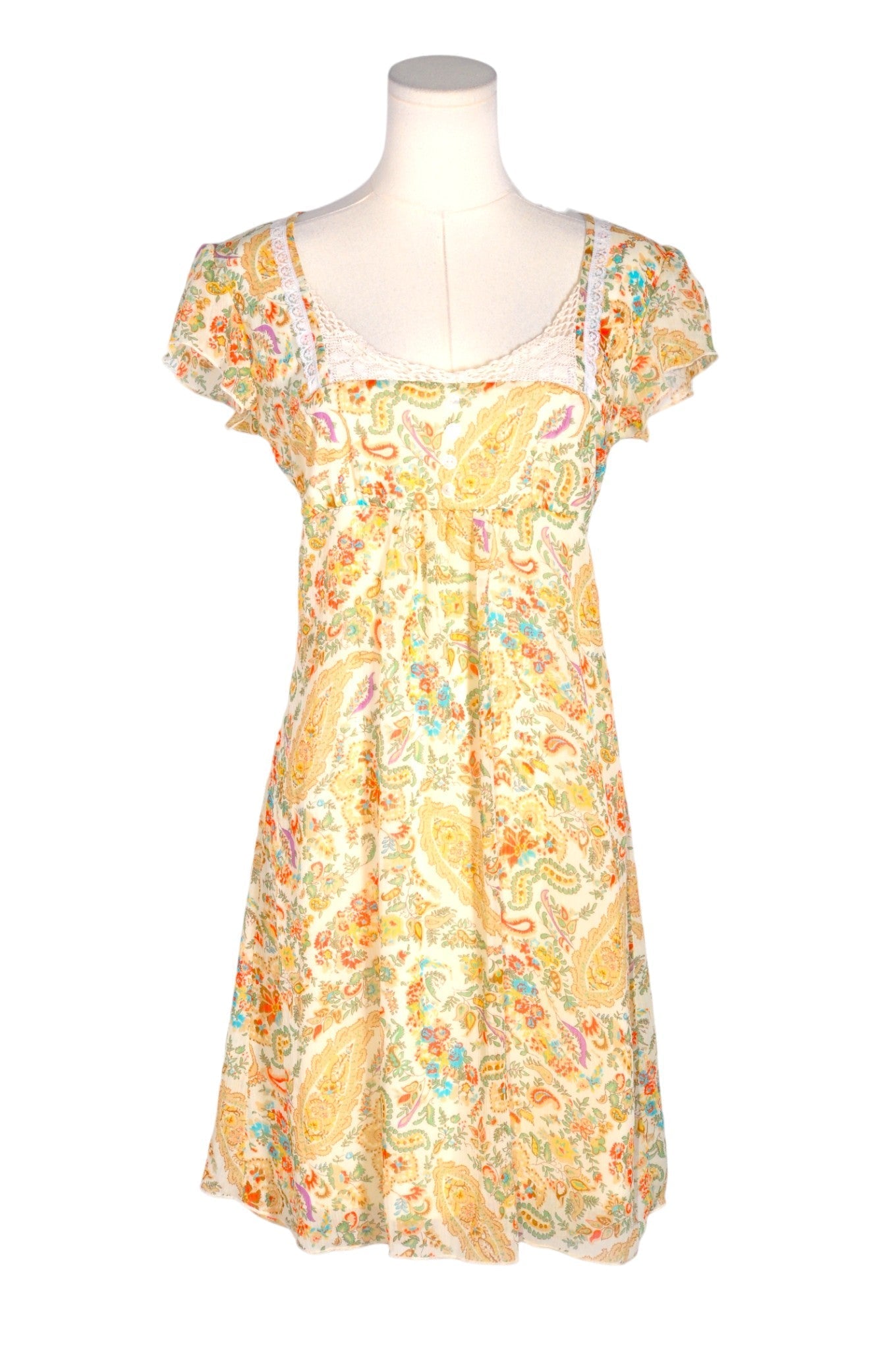 THREE WISHES Women A-Line Dresses Regular fit in Yellow - S