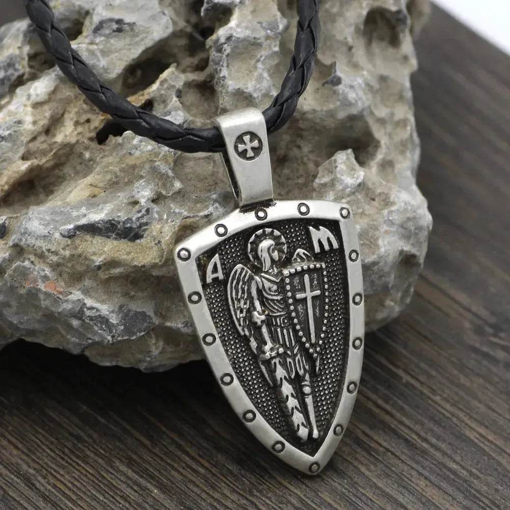 Saint Michael Archangel Pendant Necklace for men