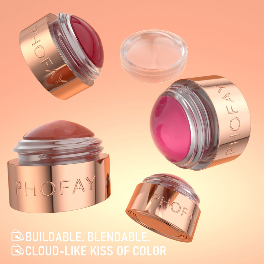 PHOFAY Mousse Blush Cream – 8 Shades | Lightweight Cream Blush