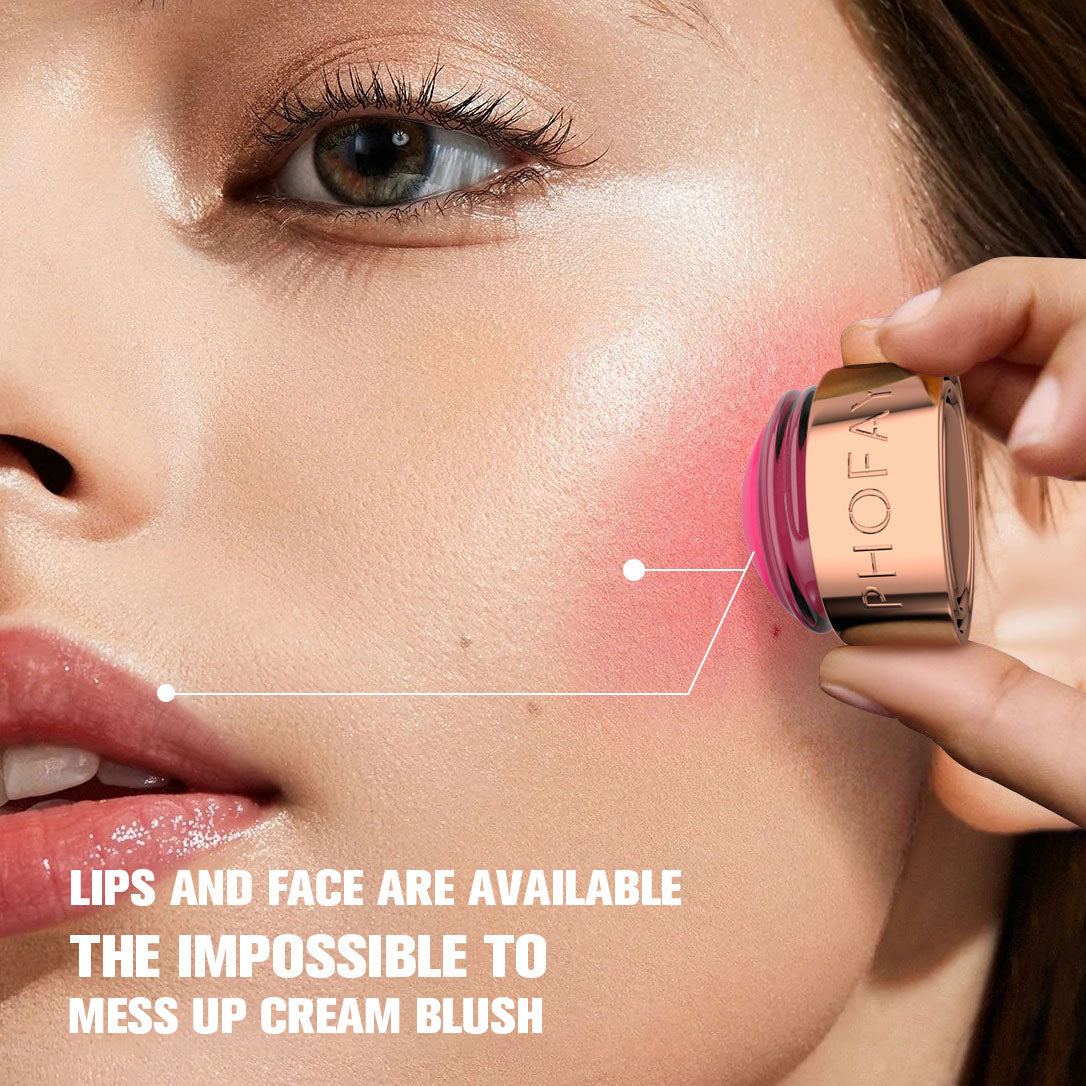 PHOFAY Mousse Blush Cream – 8 Shades | Lightweight Cream Blush