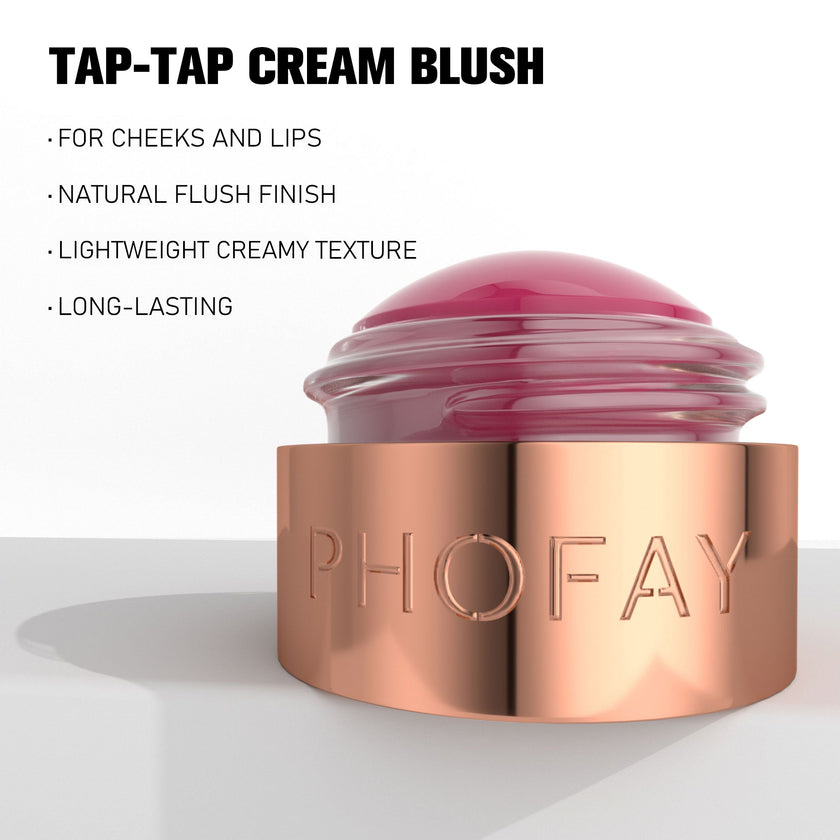 PHOFAY Mousse Blush Cream – 8 Shades | Lightweight Cream Blush