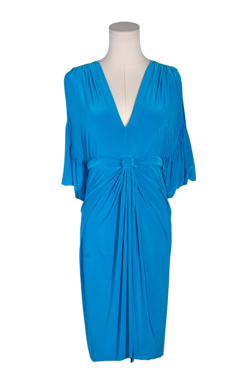 UNBRANDED Women Wrap Dresses Regular fit in Blue - M