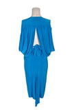 UNBRANDED Women Wrap Dresses Regular fit in Blue - M