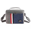 Striped Insulated Lunch Bag – Korean-Style Cloth Tote