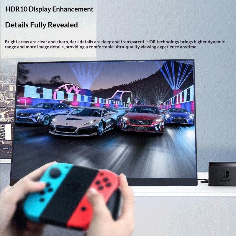 14-Inch Portable Monitor USB-C 4K IPS 500 Nits Laptop Secondary Display