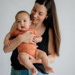 Baby Short Sleeve Bamboo Onesie | Rainbow Stripe